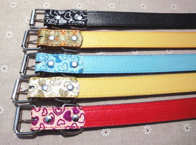 15" Leather Pet Collars Wholesale
