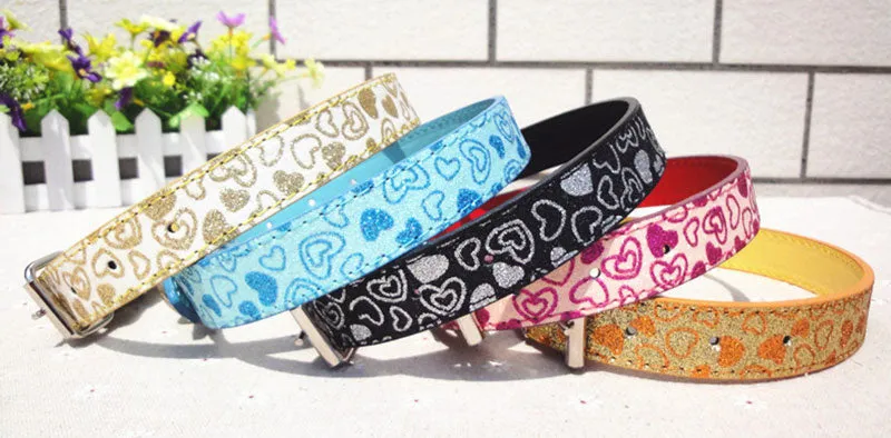 15" Leather Pet Collars Wholesale