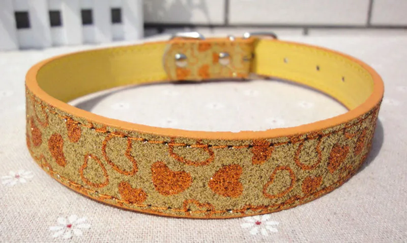 15" Leather Pet Collars Wholesale