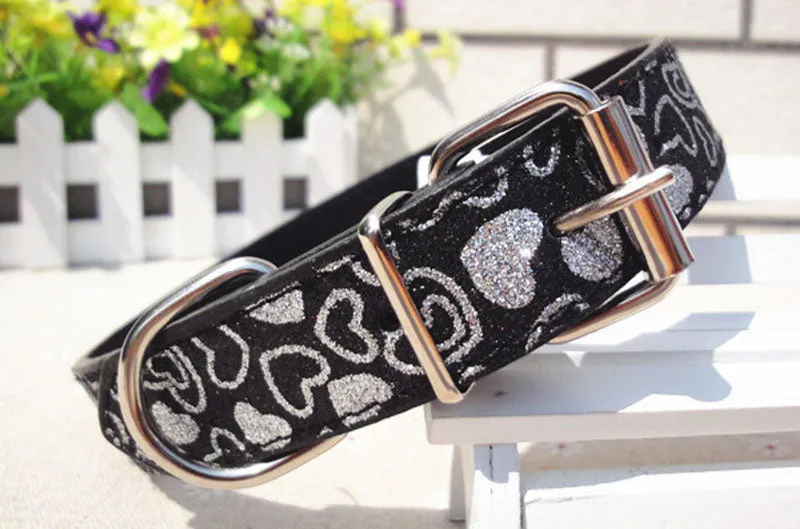 15" Leather Pet Collars Wholesale