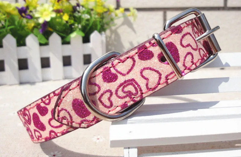 15" Leather Pet Collars Wholesale