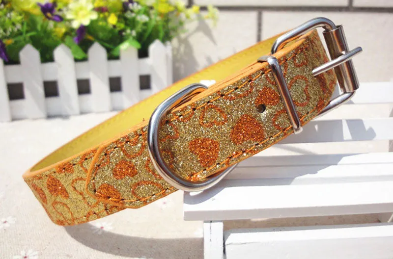 15" Leather Pet Collars Wholesale