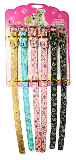 15" Leather Pet Collars Wholesale