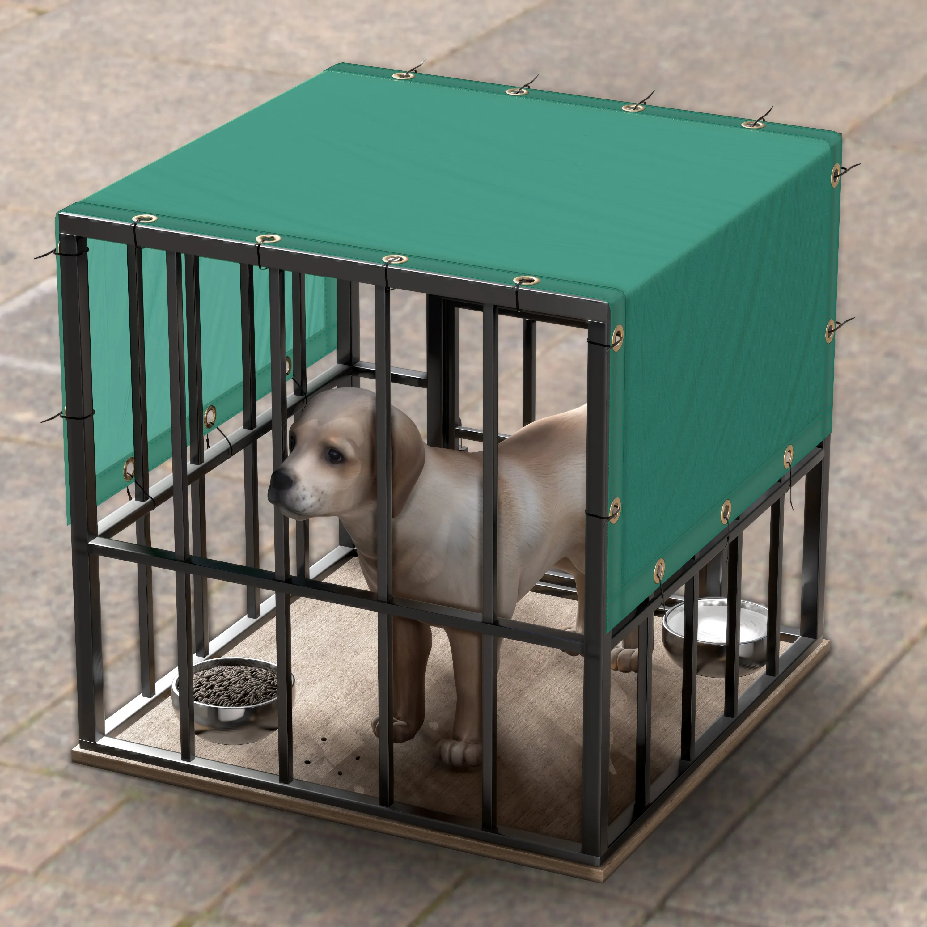 3 x 17 Custom Waterproof Dog Shade