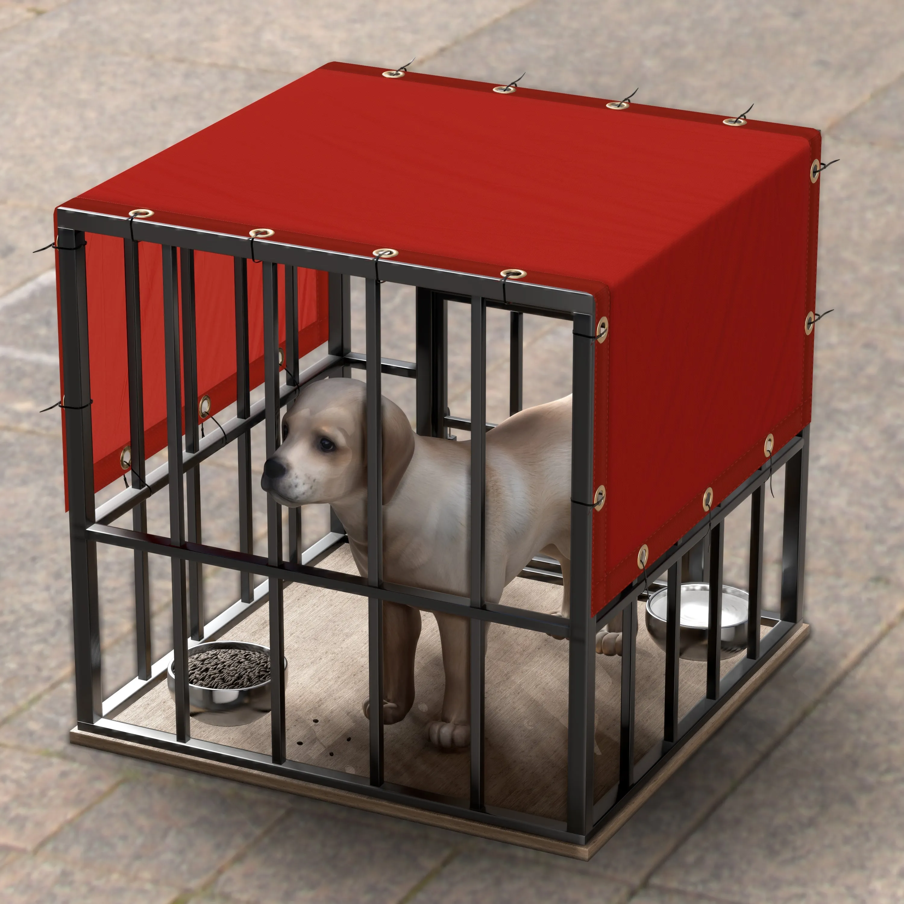 4 x 9 Custom Waterproof Dog Shade
