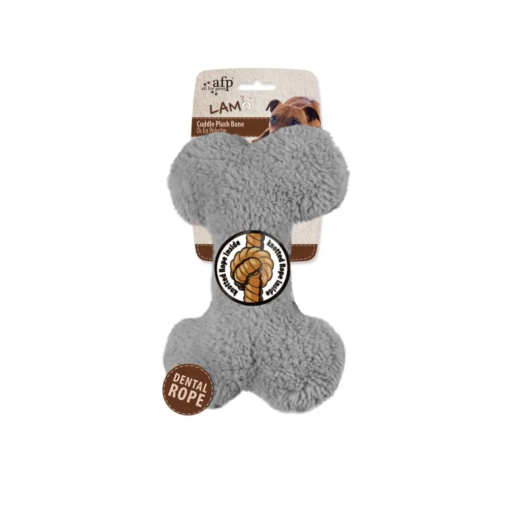 All For Paws Lambswool 9" Plush Bone