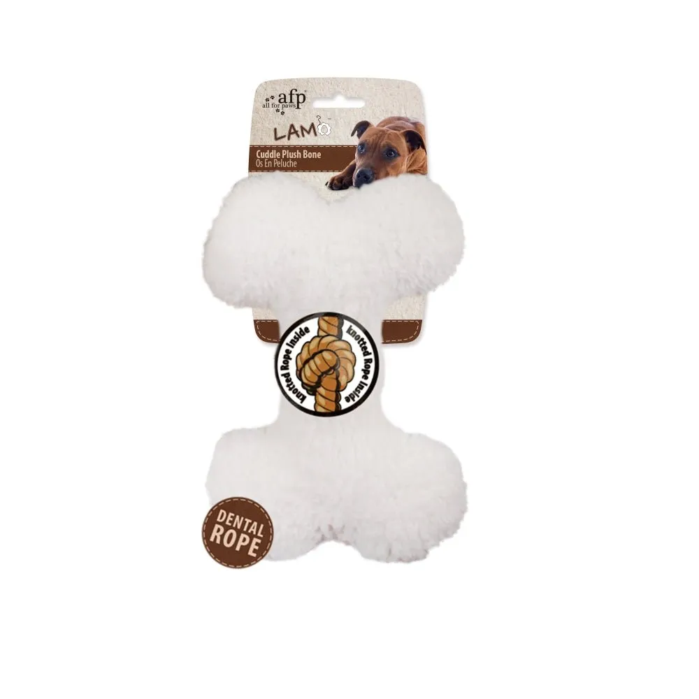 All For Paws Lambswool 9" Plush Bone