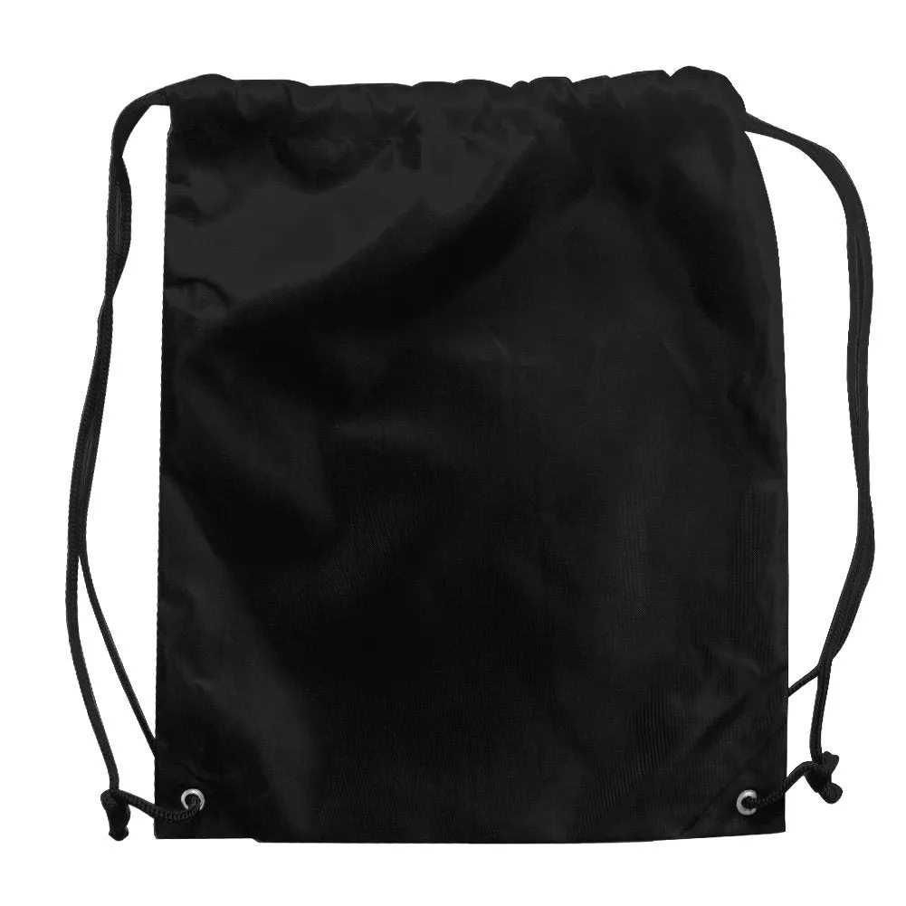 AVESON Pack of 4 Portable Travel Dust-Proof Waterproof Nylon Travel Shoe Organizer Tote Bags w/Drawstring, 15"x13", Black