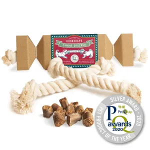 Canine Christmas Cracker Gift for Dogs Treats & Rope Toys