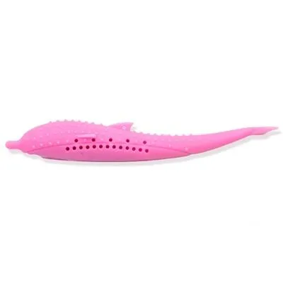 Catnip Cat Toy - Soft Silicone - Dolphin Shape