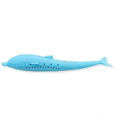 Catnip Cat Toy - Soft Silicone - Dolphin Shape