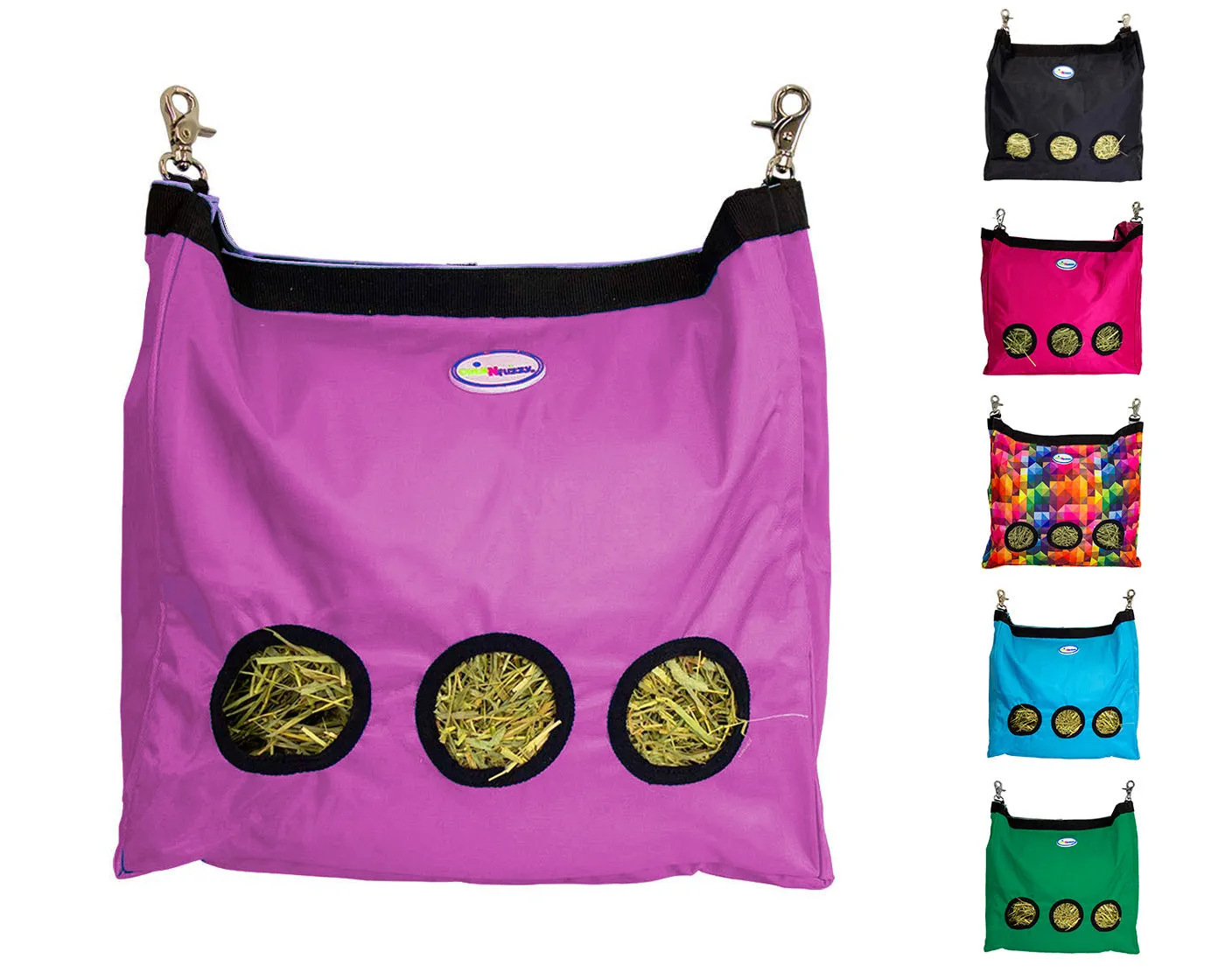 CuteNfuzzy Small Pet Large Hay Bag for Rabbits and Guinea Pigs with 6 Month Warranty 15x15x5"