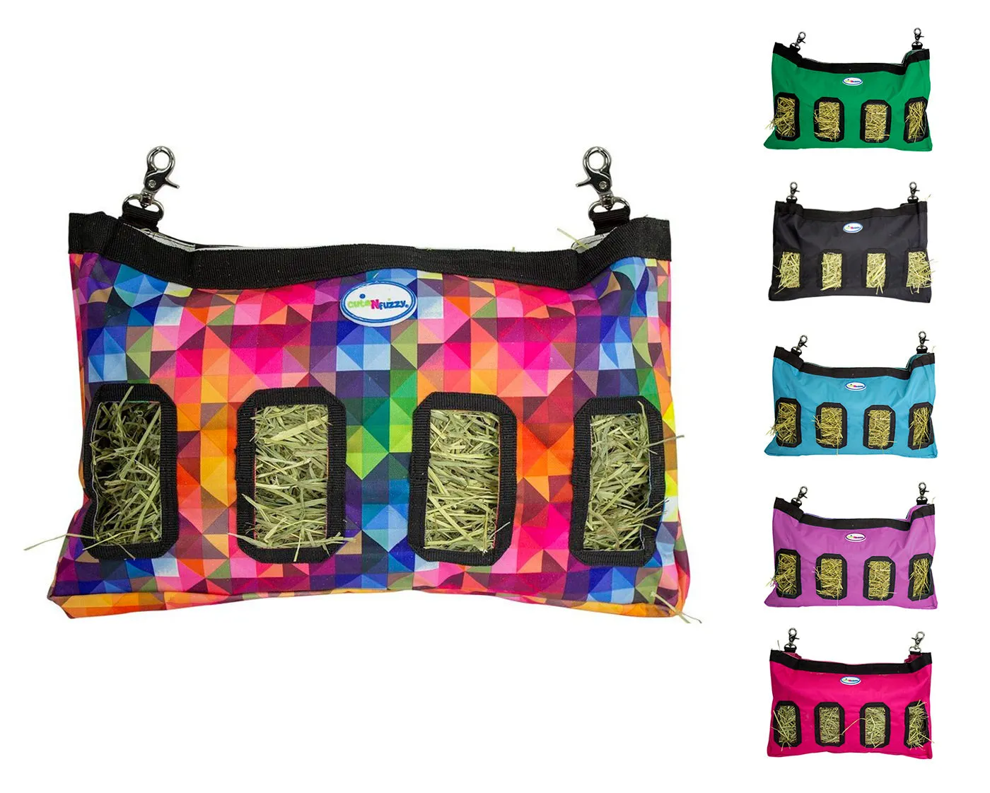 CuteNfuzzy Small Pet Medium Hay Bag for Guinea Pigs and Rabbits with 6 Month Warranty 18x11x1.5"