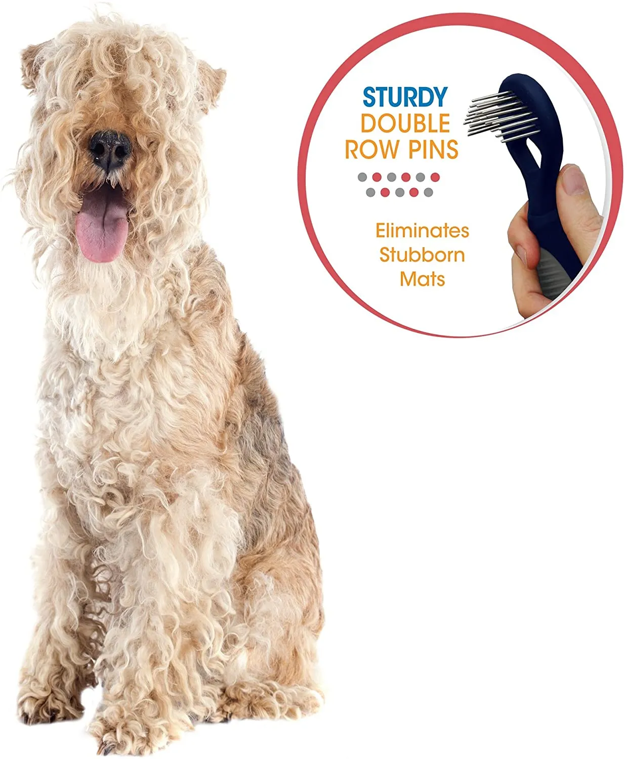 Dog Mat Removing Comb - Remove Mats and Tangles Quickly and Easily - Four Paws