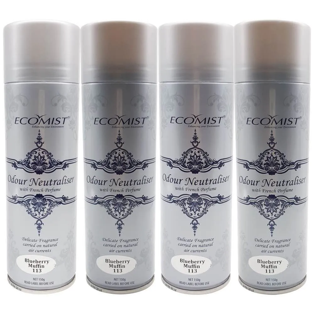 EcoMist Automated Odour Neutraliser Fragrance Aerosol Refills (4-Pack)