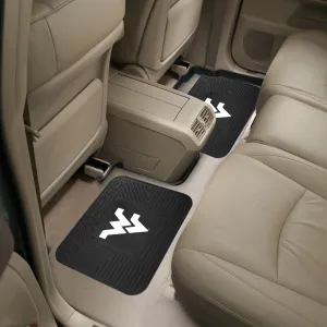 Fanmats West Virginia Mountaineers Back Seat Car Utility Mats - 2 Piece Set