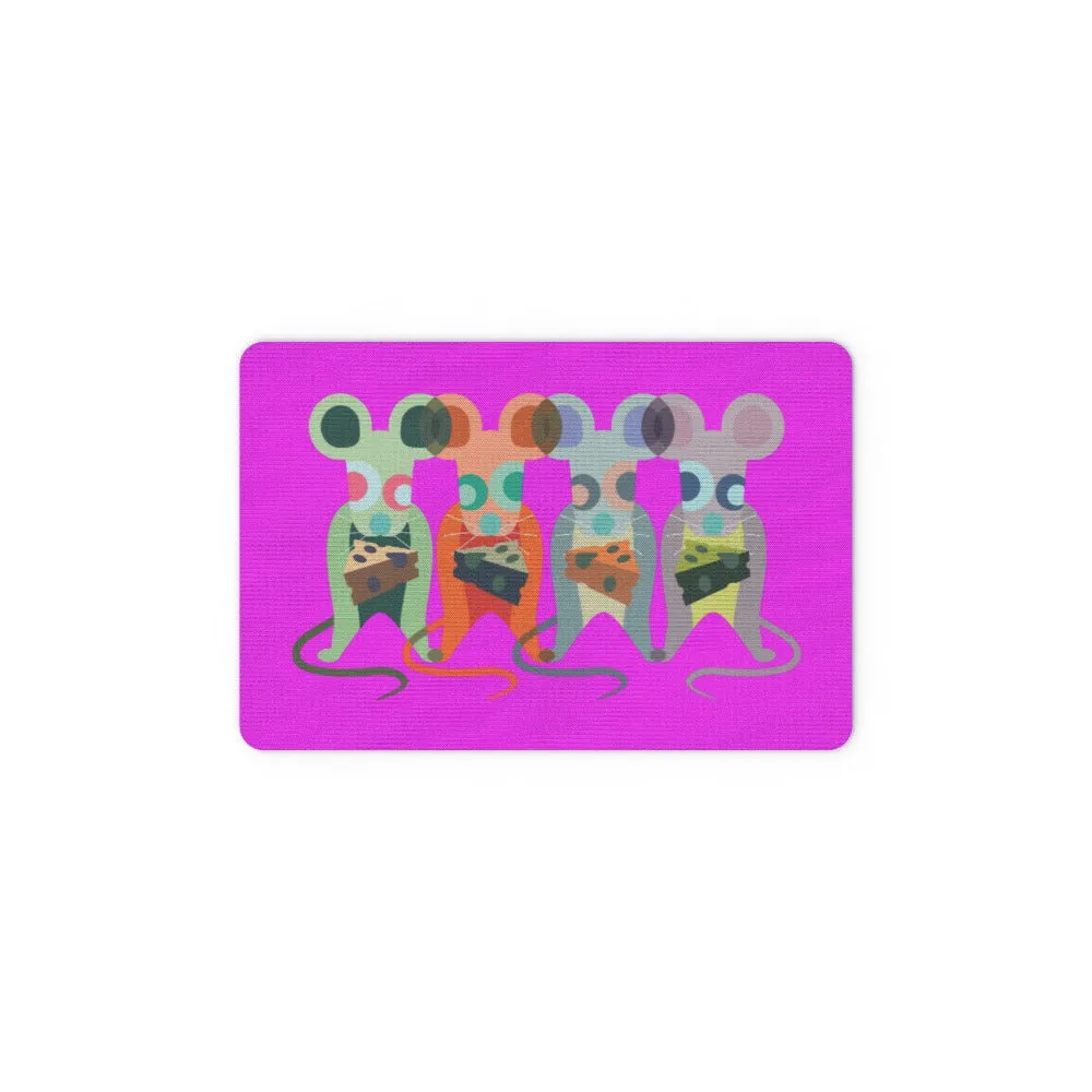 Floor Mats - Mice on Pink