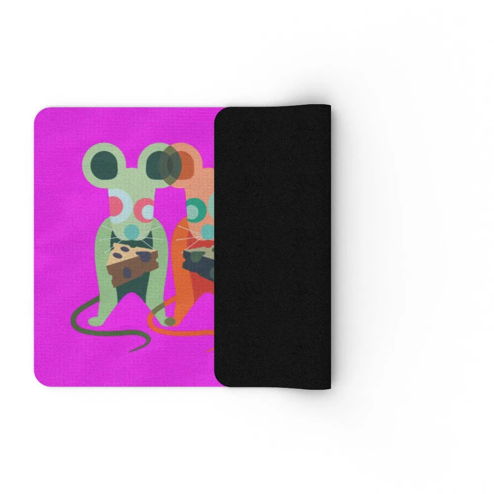 Floor Mats - Mice on Pink