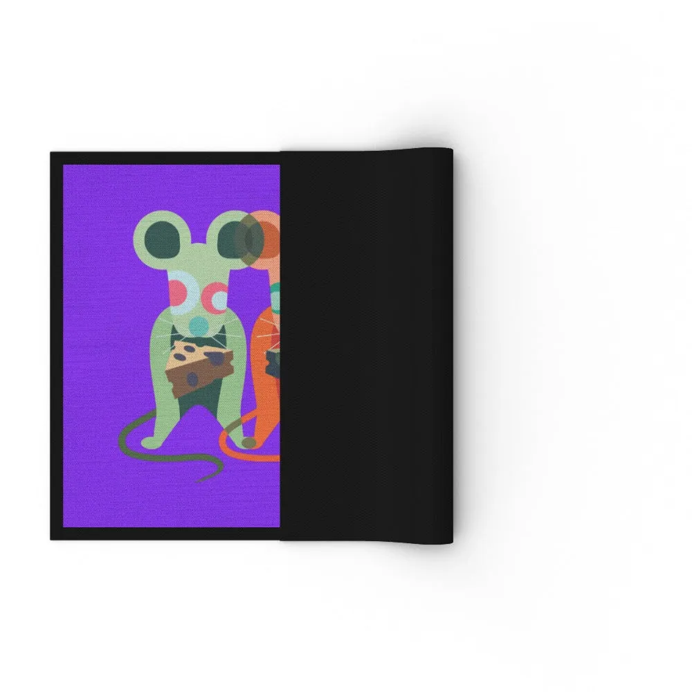 Floor Mats - Mice on Purple