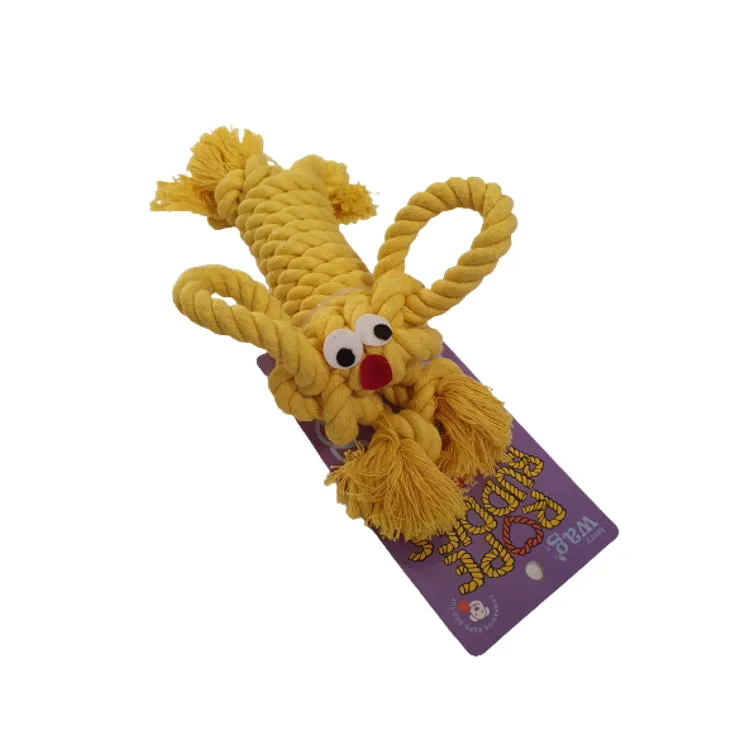Henry Wag Rope Buddy Dog Toy - Freya Rabbit
