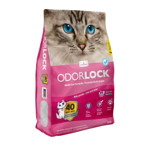 Intersand OdorLock Ultra Premium Baby Powder Scented Multi-Cat Litter Formula