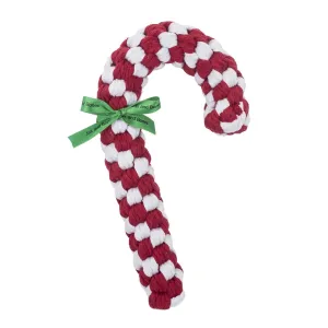 Jax & Bones 8" Large Candy Cane Dog Toy