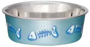 Loving Pets 7750 Cat Bowl, 0.5 pt Volume, Stainless Steel, Blue :EA: QUANTITY: 1