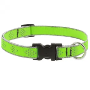Lupine Adjustable Dog Collar 3/4" Wide X 9"-14" Neck Size High Lights Green Diamond
