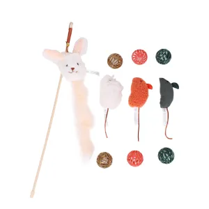 Meow & Me Woodland Cat 10 Piece Teaser & Cat Toys Assortment