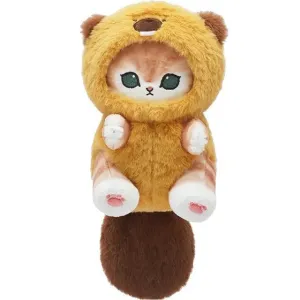 Mofusand Kawaii Beaver Cat Plush 9"