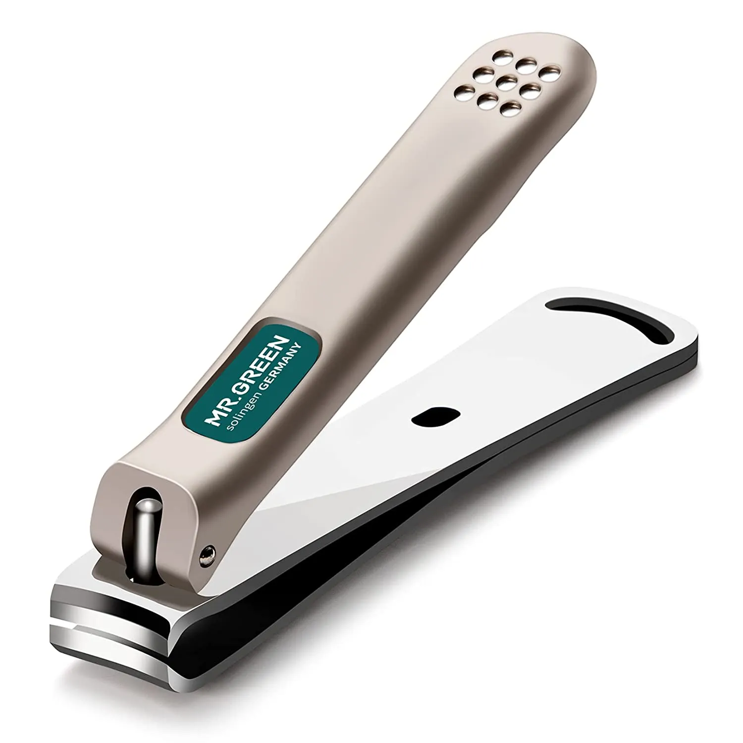 MR.GREEN Nail Clippers Curved Blades Fingernail Cut Nippers Manicure Scissors Stainless Steel Pedicure Tools (Medium)