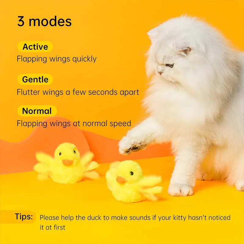 Plush Duck Cat Toys
