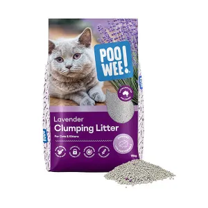POOWEE Lavender Clumping Cat Litter 15kg^^^
