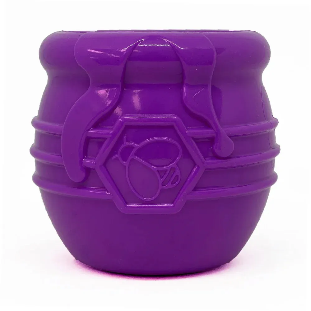 SodaPup Honey Pot Durable PUP-X Rubber Treat Dispenser & Enrichment Toy