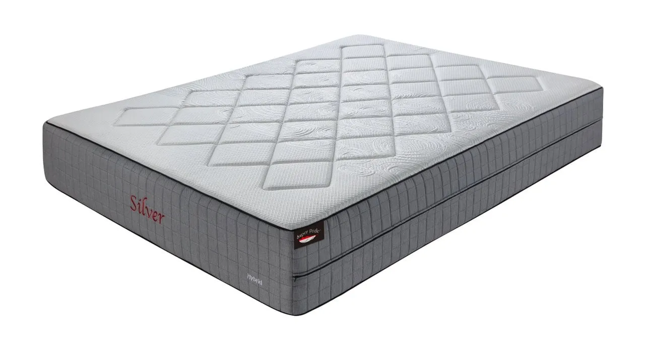 Soft luxury water cool gel memory foam with cooling silk fabric queen size mattress