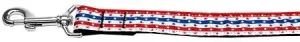 Stars in Stripes Nylon Dog Leash 4 Foot